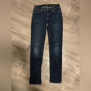 7 for All Mankind The Slim Skinny Dark Wash Jeans Size 25